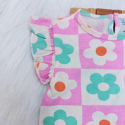 Frill Co-ord set -  Flowers