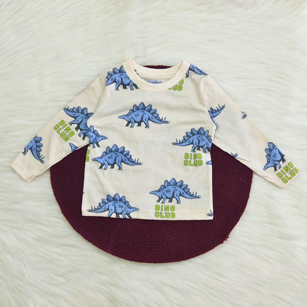 Printed Cotton Pyjama set - Dino Club
