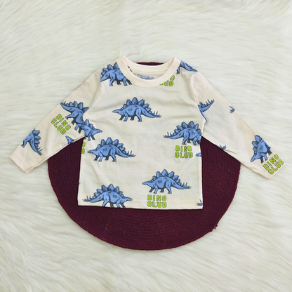 Printed Cotton Pyjama set - Dino Club