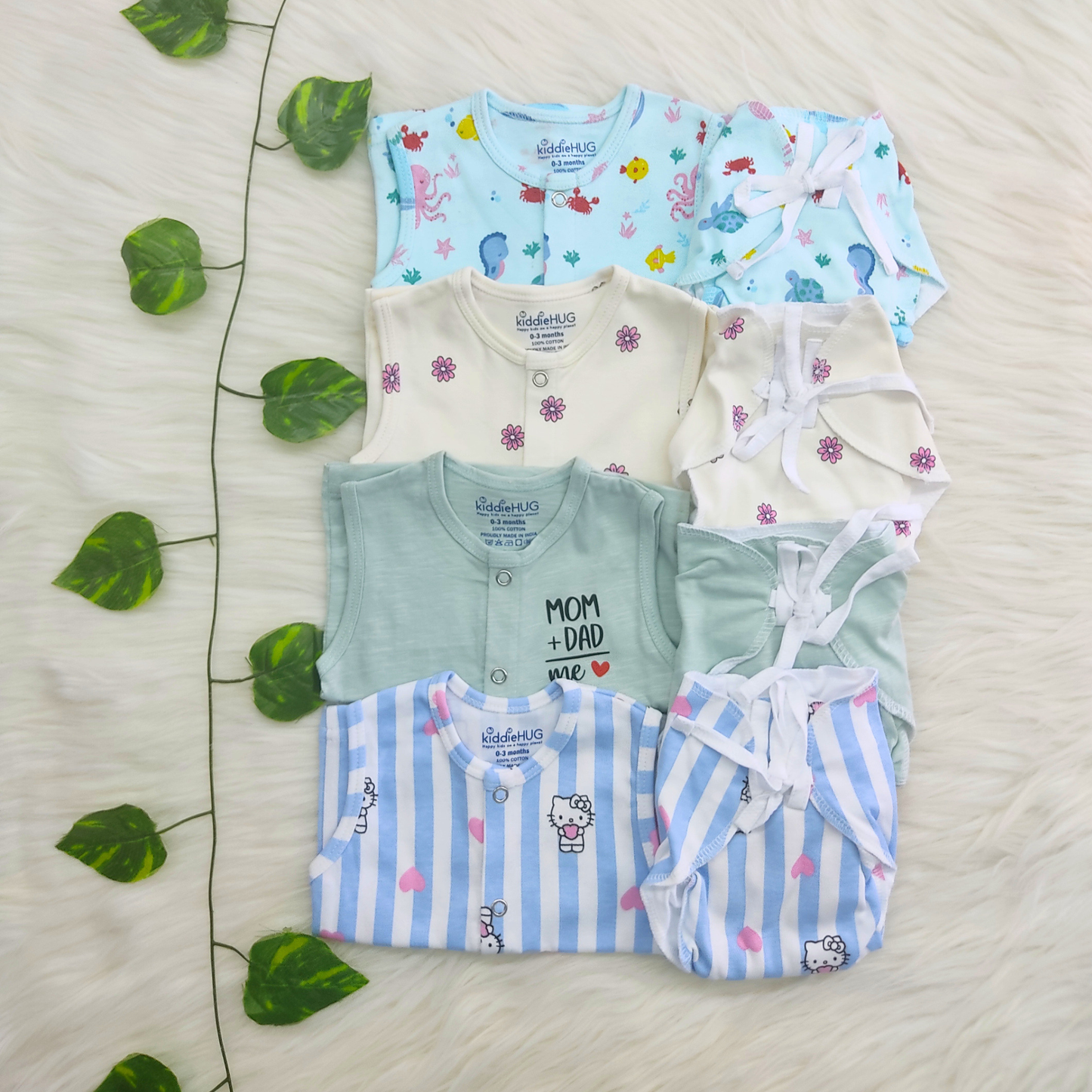 Jabla+Nappy Set Pack of 4 (0-3 months) Combo-5