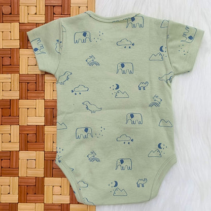 Onesie - Green Animals