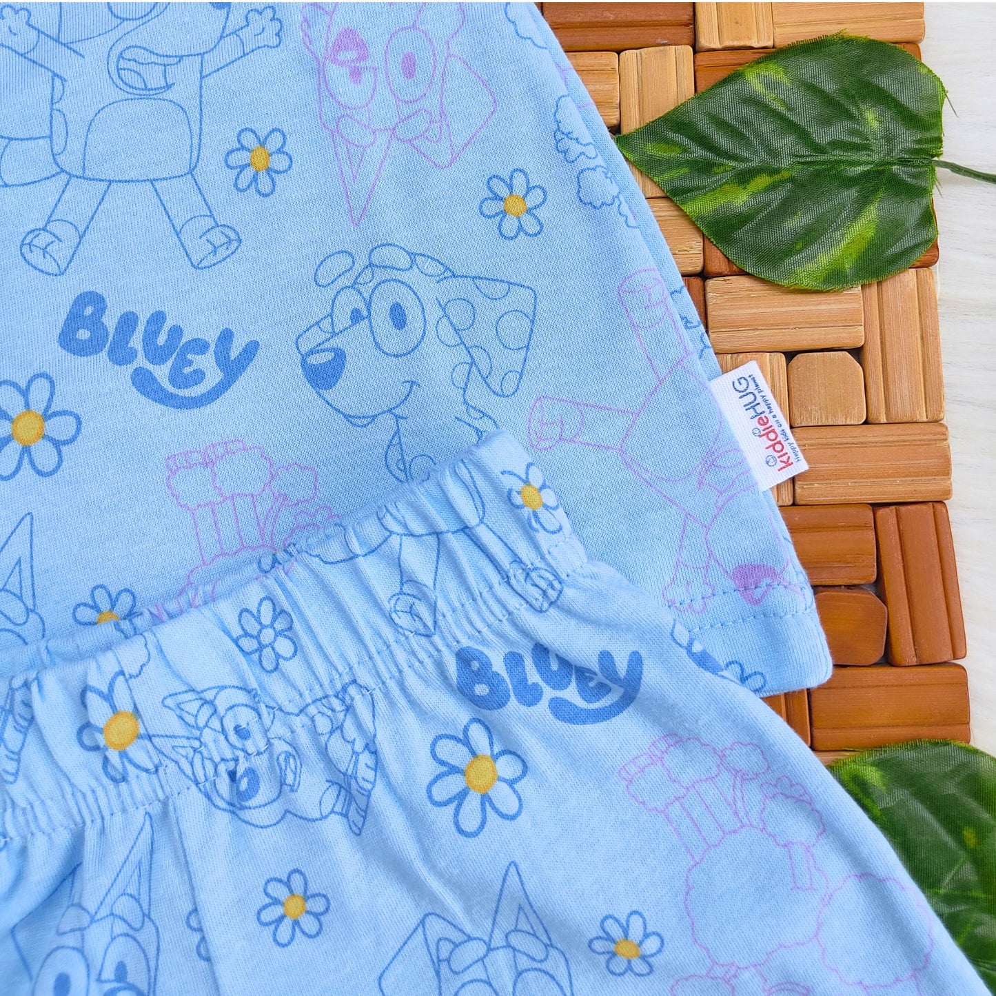 Frill Co-ord set - Sky Bluey
