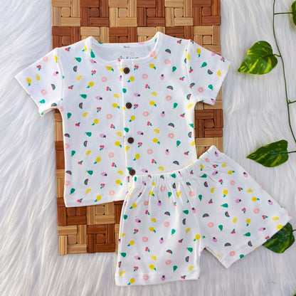 Sleeve Jabla + Shorts set - Fruits
