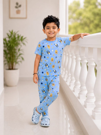 Tee & Pyjama set - Blue Star