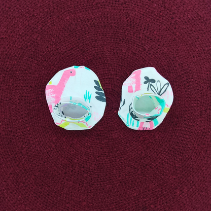 Cotton Cap-Mittens-Booties- Baby Dinos