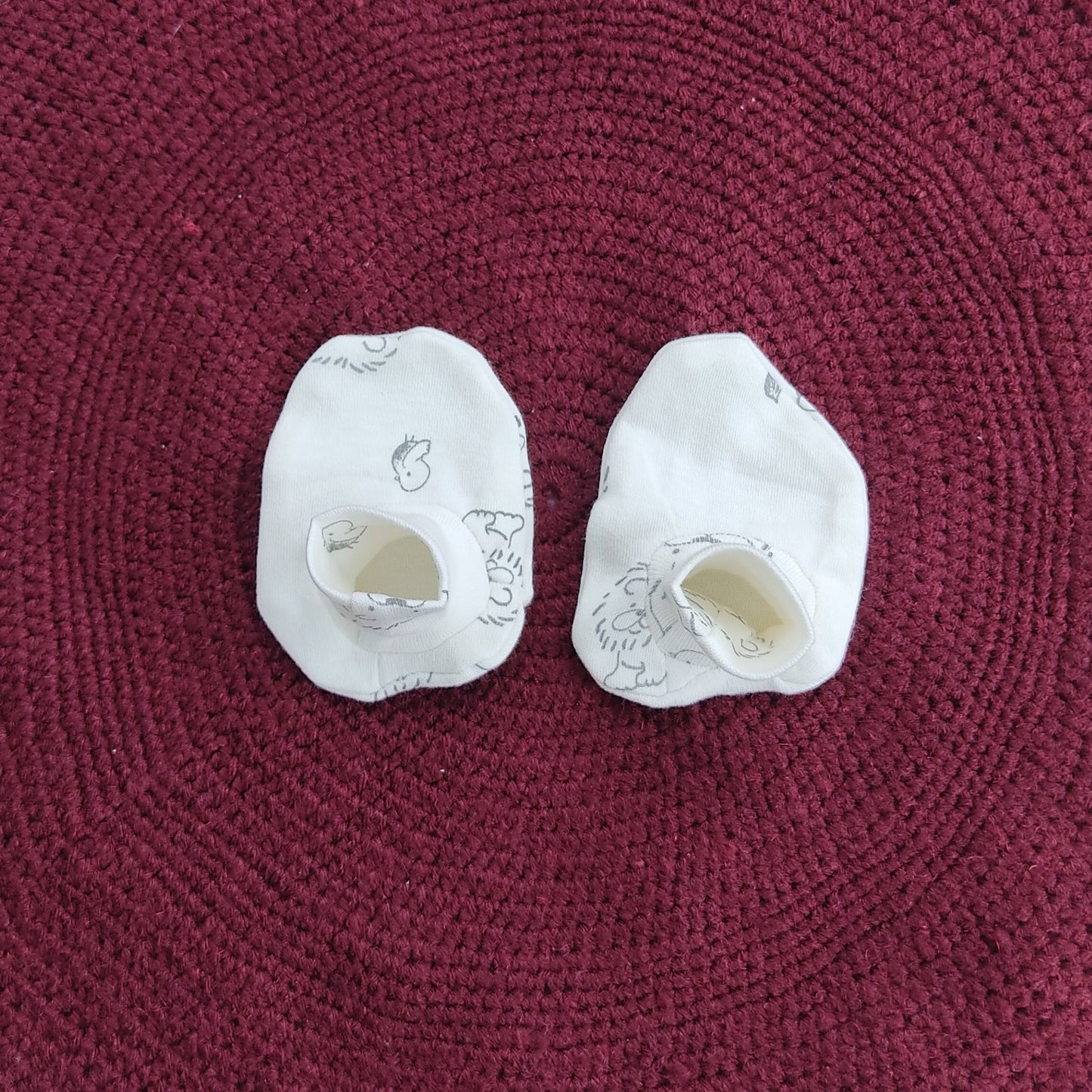 Cotton Cap-Mittens-Booties- Baby Roar