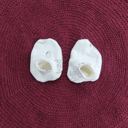 Cotton Cap-Mittens-Booties- Baby Roar