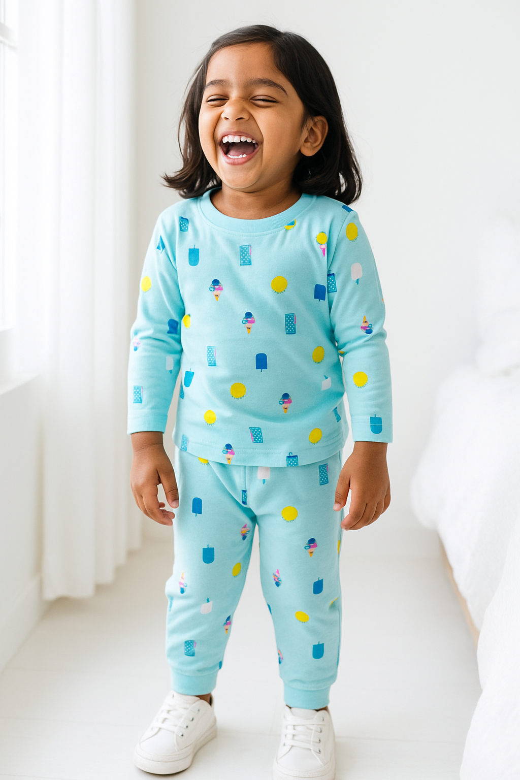 Printed Cotton Pyjama set - Ice Candy