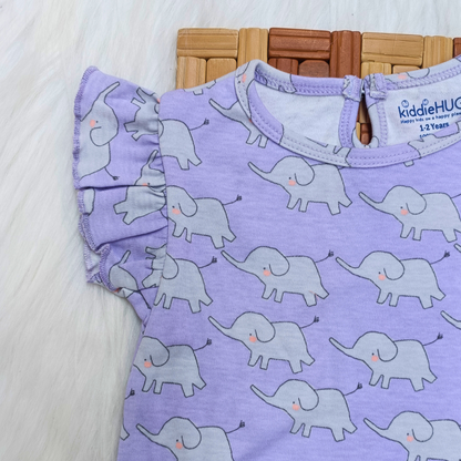 Frill Co-ord set -  Elephants