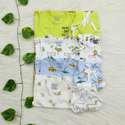 Jabla+Nappy Set Pack of 4 (0-3 months) Combo-18