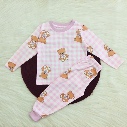 Printed Cotton Pyjama set - Bear Hug
