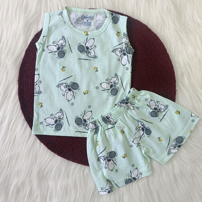 Sleeveless Top & Shorts set - Snoopy
