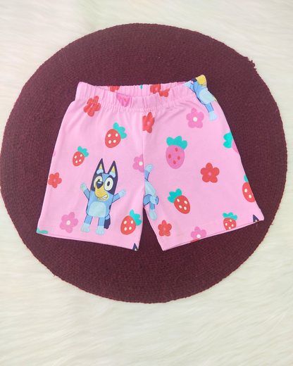 Sleeveless Top & shorts set - Bluey Strawberry