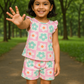 Frill Co-ord set -  Flowers
