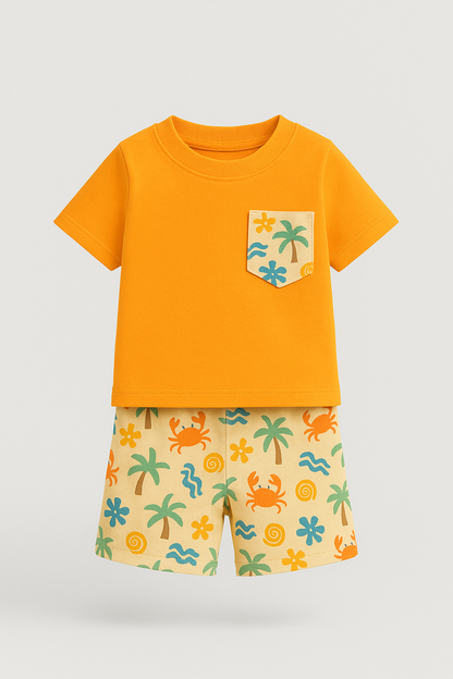 Co-ord set - Orange Bloom