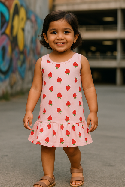 Comfy Frock - Strawberry