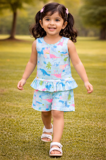 Sleeveless Top & shorts set - Jurassic