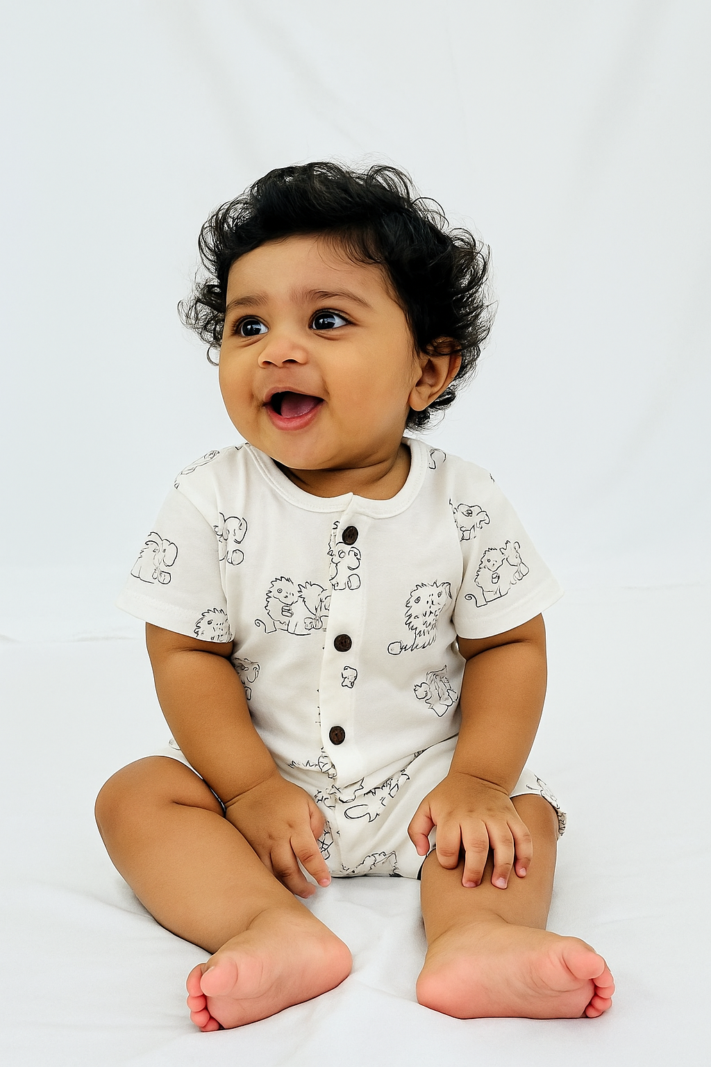 Sleeve Jabla + Shorts set - Lion
