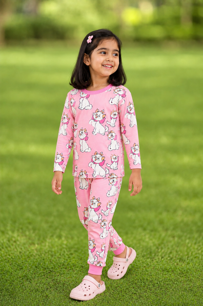 Printed Cotton Pyjama set - Kitty-Marie