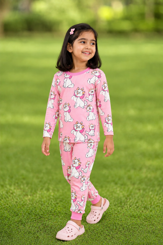 Printed Cotton Pyjama set - Kitty-Marie
