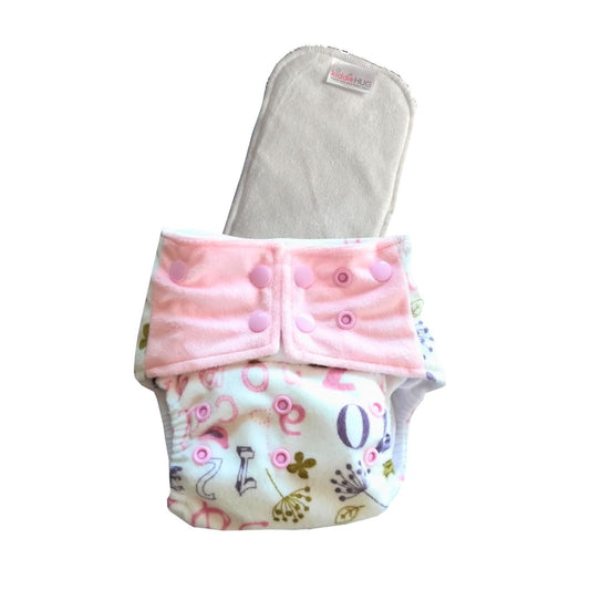 Pocket Diaper + insert - Kindergarten (minky)