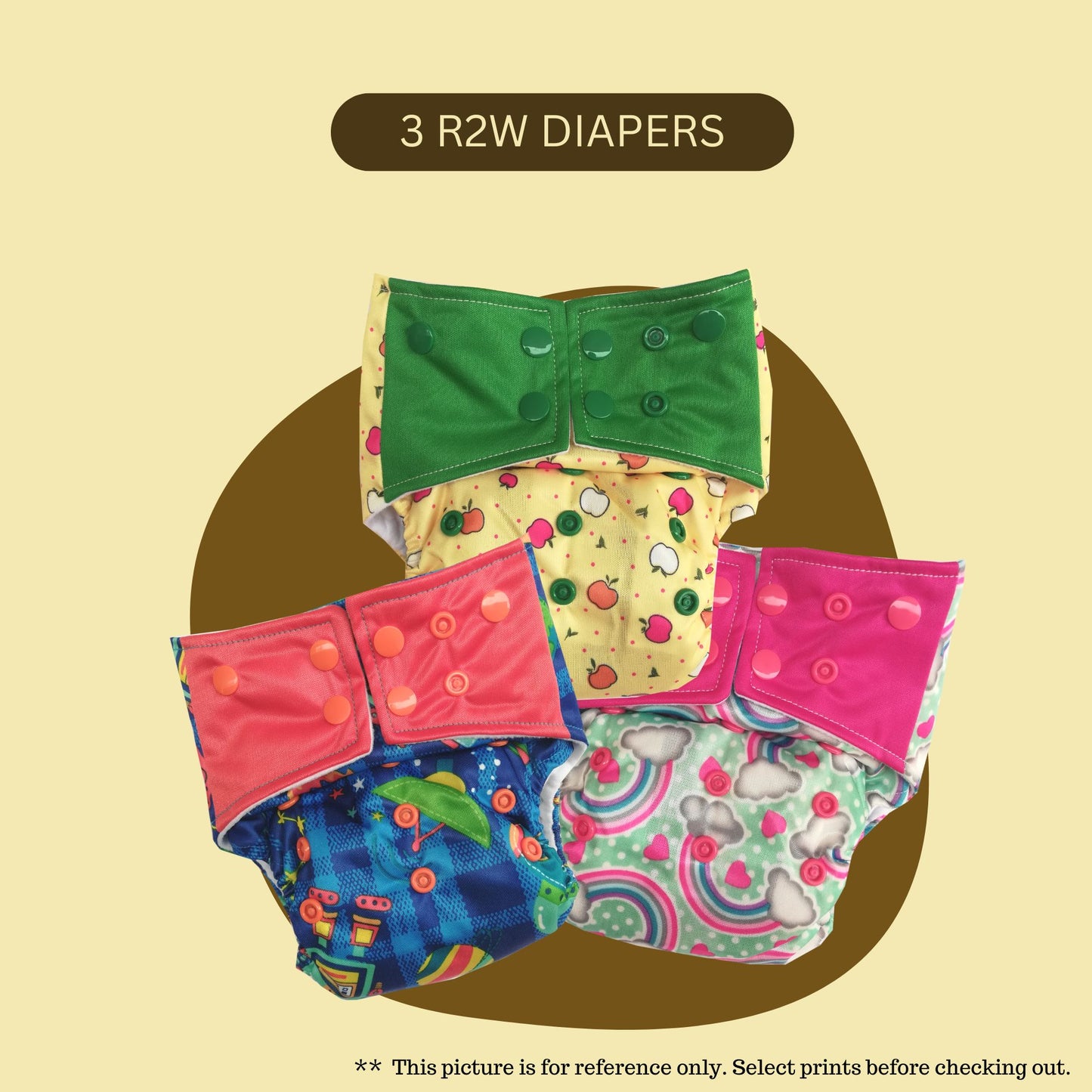 R2w Diapers - Pack of 3