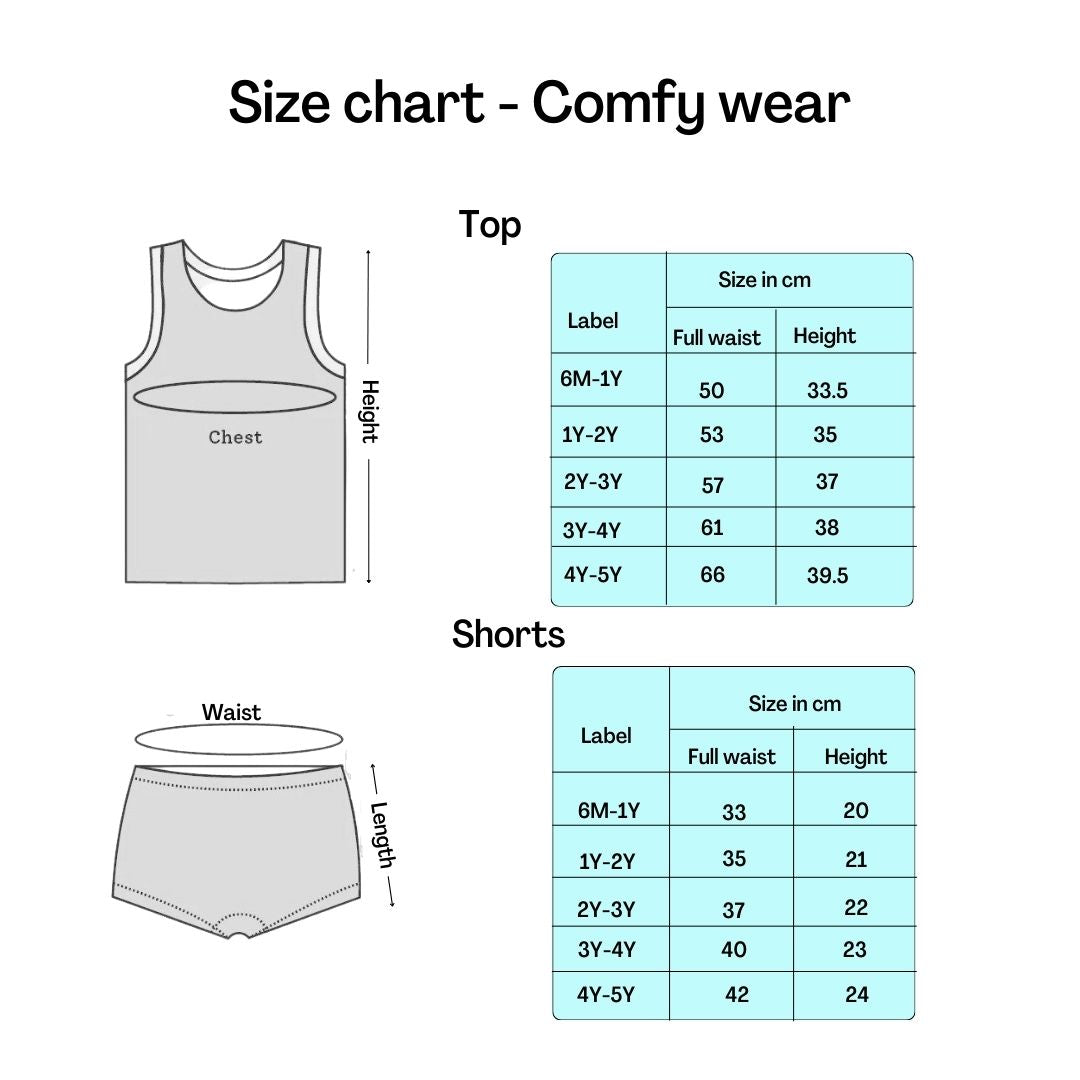 Top & Shorts set Pack of 3 - Combo 2