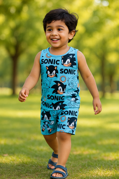 Sleeveless Top & shorts set - Sonic