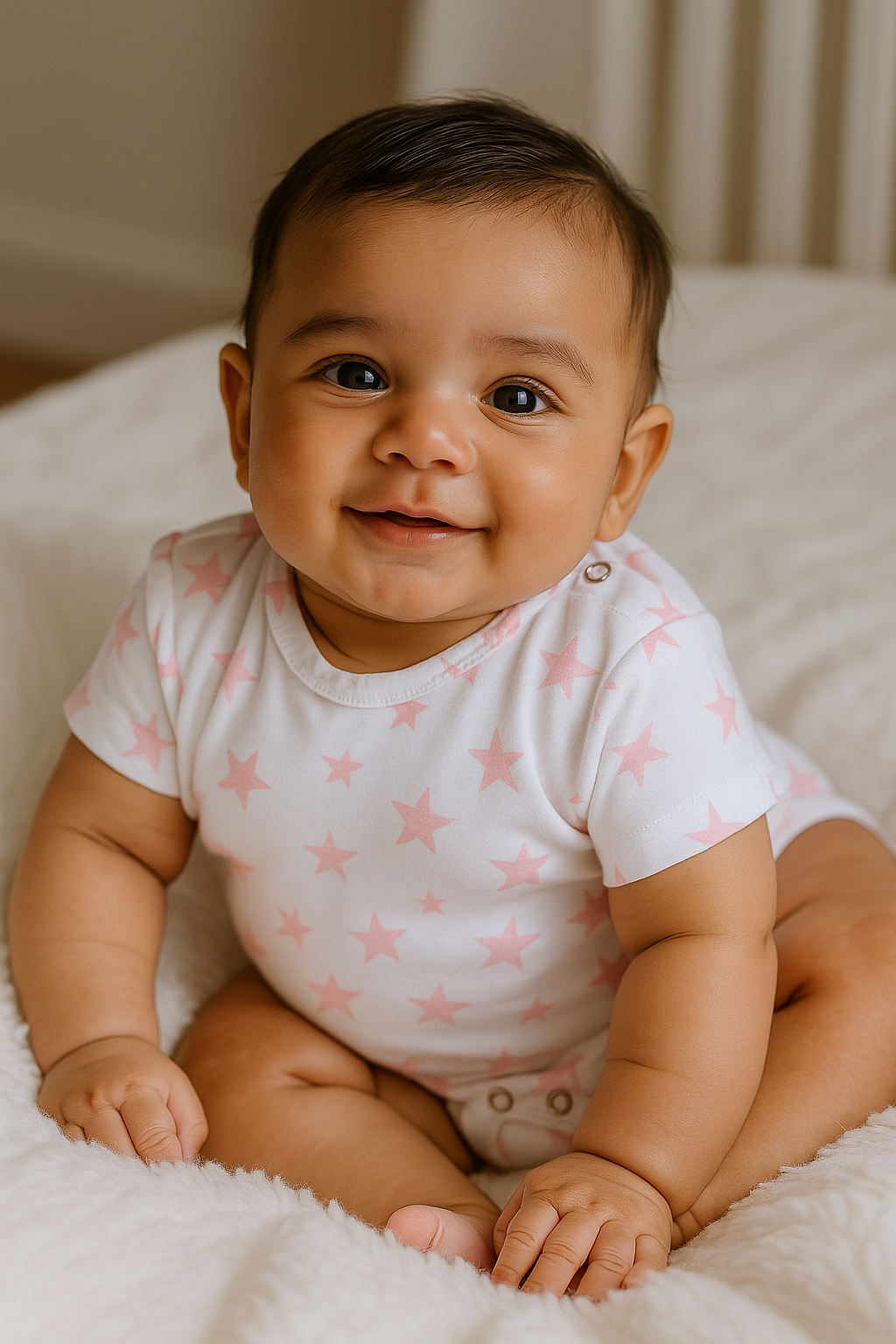 Onesie - Pink Stars