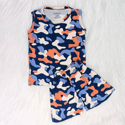 Sleeveless Top & Shorts set - Little squad