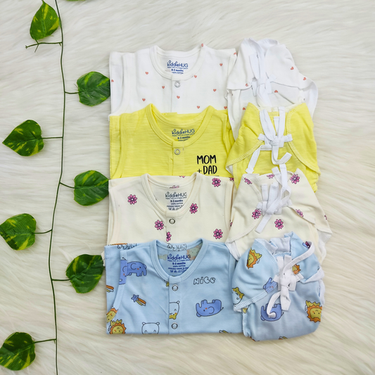 Jabla+Nappy Set Pack of 4 (0-3 months) Combo-12