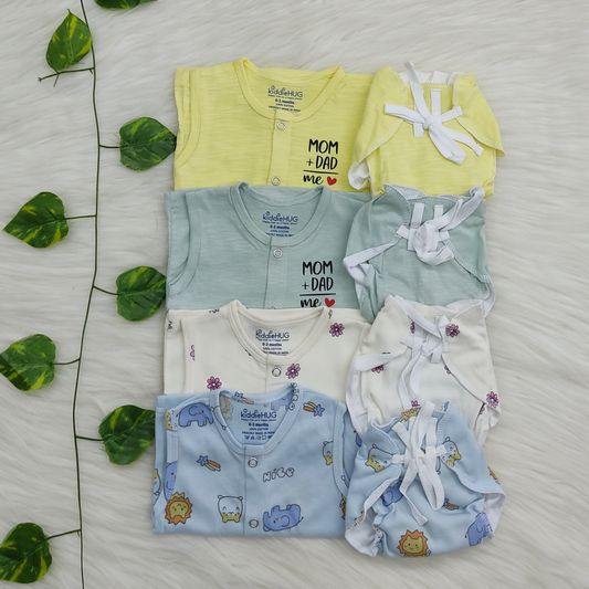 Jabla+Nappy Set Pack of 4 (0-3 months) Combo-14