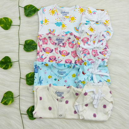 Jabla+Nappy Set Pack of 4 (0-3 months) Combo-15