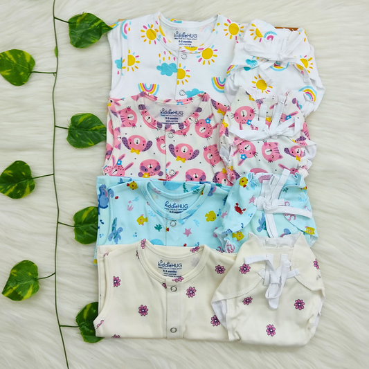 Jabla+Nappy Set Pack of 4 (0-3 months) Combo-15