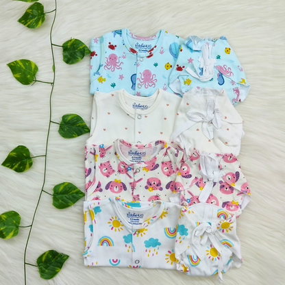 Jabla+Nappy Set Pack of 4 (0-3 months) Combo-16