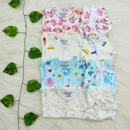 Jabla+Nappy Set Pack of 4 (0-3 months) Combo-17