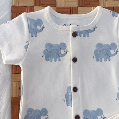 Sleeve Jabla + Shorts set - Elephants
