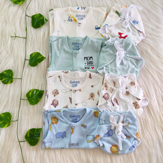 Jabla+Nappy Set Pack of 4 (0-3 months) Combo-7