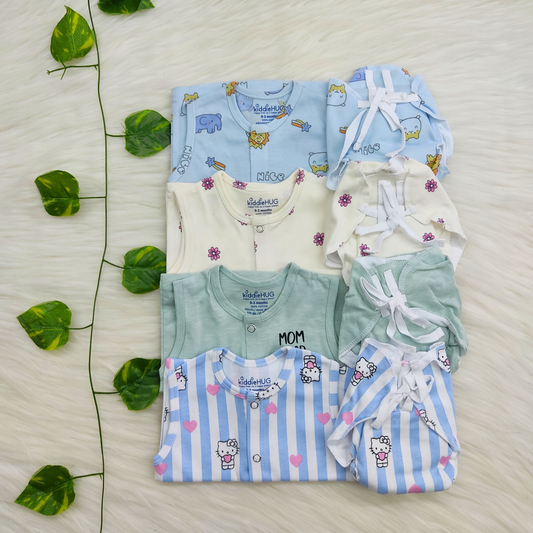 Jabla+Nappy Set Pack of 4 (0-3 months) Combo-9
