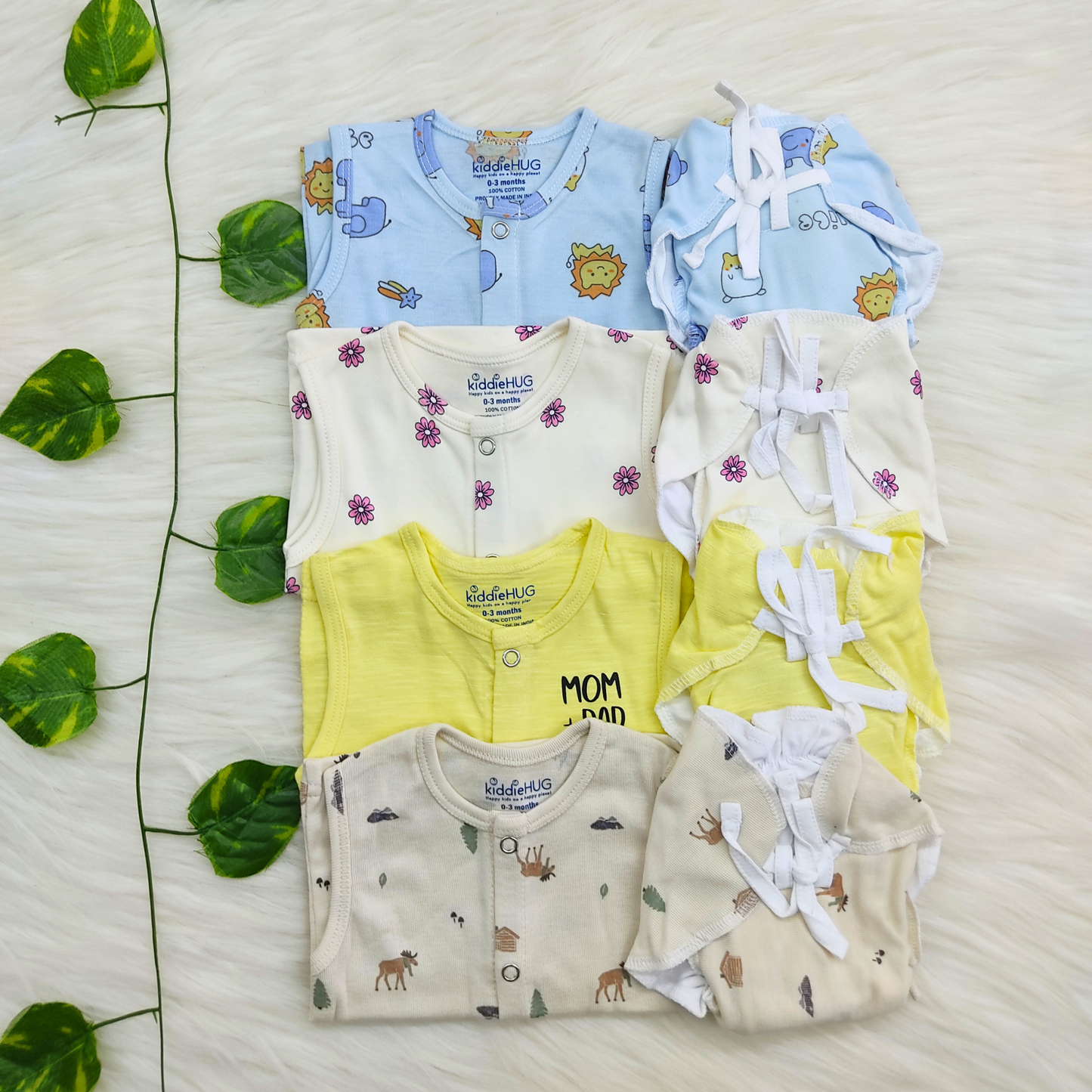 Jabla+Nappy Set Pack of 4 (0-3 months) Combo-11