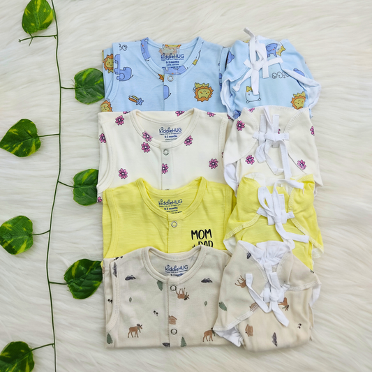 Jabla+Nappy Set Pack of 4 (0-3 months) Combo-11