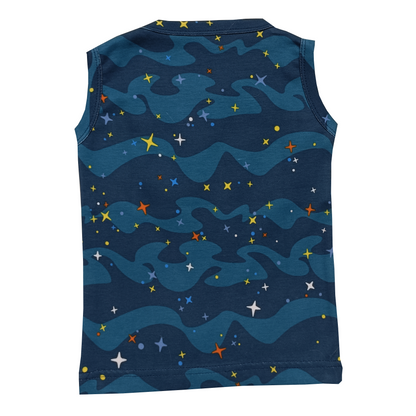 Sleeveless Top & Shorts set - Starry night