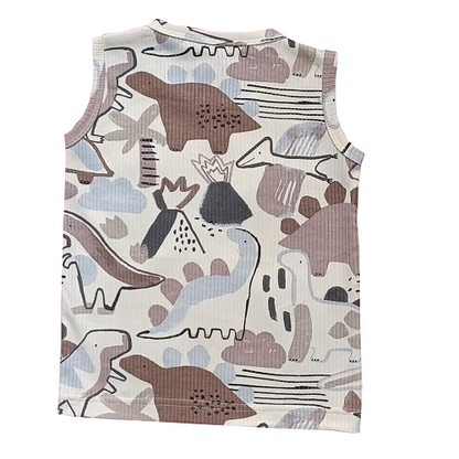 Sleeveless Top & shorts set - Dino
