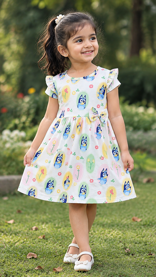 Comfy Frock - Bluey Garden