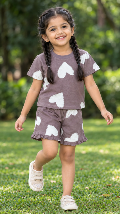 Co-ord set - Brown Heart