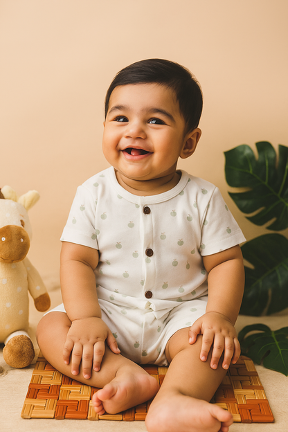 Sleeve Jabla + Shorts set - Apples