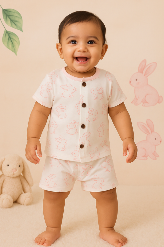 Sleeve Jabla + Shorts set - Rabbit