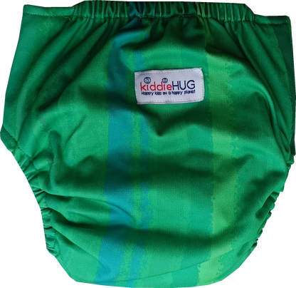 Freesize cloth diaper - Green shades (6kg-17kg) - Day and night usage