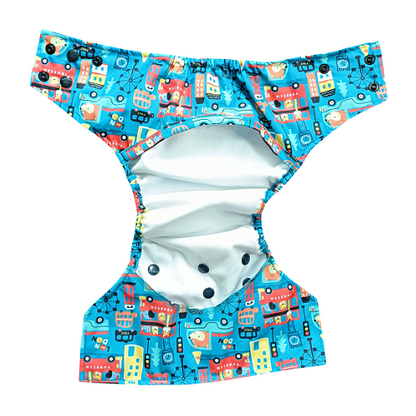 Freesize cloth diaper+Insert  - High Street(6kg-17kg) - Day time usage