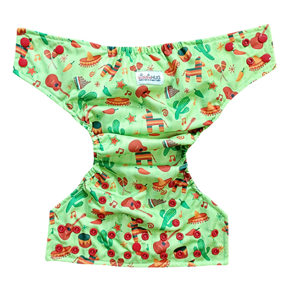 Freesize cloth diaper+Insert  - Mirchi melodies(6kg-17kg) - Day time usage